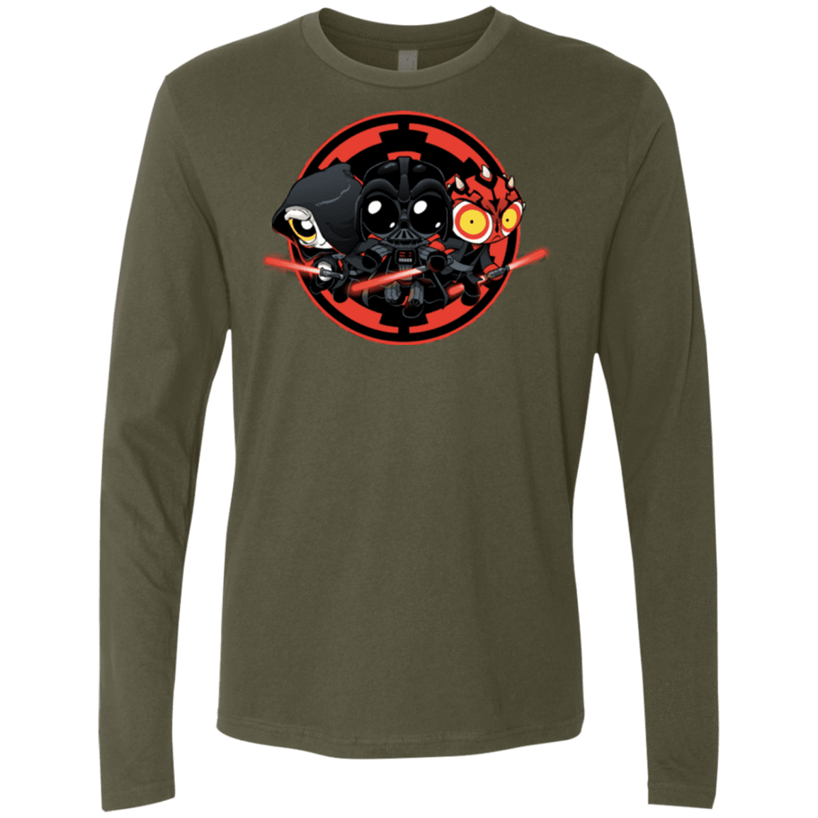 T-Shirts Military Green / Small Darkside (1) Men's Premium Long Sleeve