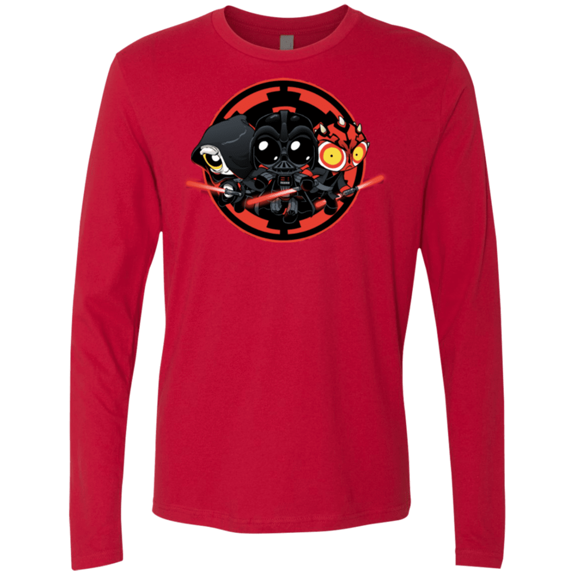 T-Shirts Red / Small Darkside (1) Men's Premium Long Sleeve