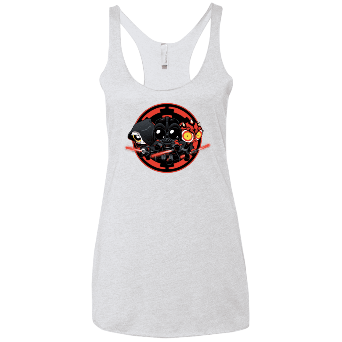 T-Shirts Heather White / X-Small Darkside (1) Women's Triblend Racerback Tank