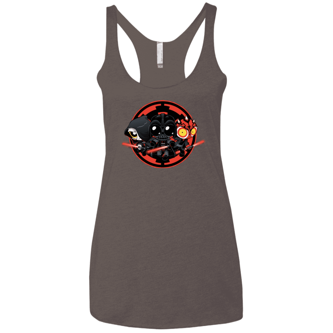 T-Shirts Macchiato / X-Small Darkside (1) Women's Triblend Racerback Tank