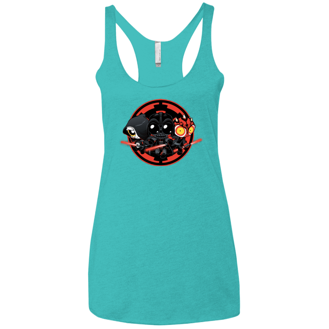 T-Shirts Tahiti Blue / X-Small Darkside (1) Women's Triblend Racerback Tank