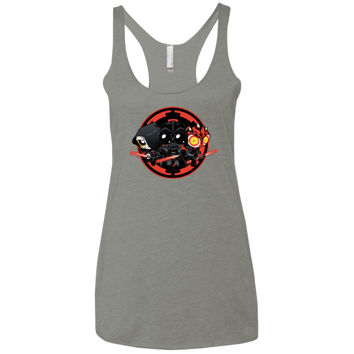 T-Shirts Venetian Grey / X-Small Darkside (1) Women's Triblend Racerback Tank