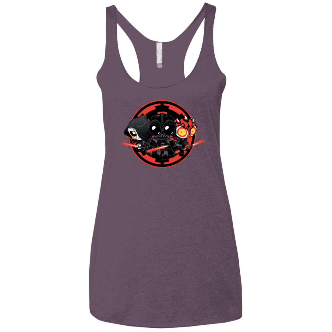 T-Shirts Vintage Purple / X-Small Darkside (1) Women's Triblend Racerback Tank