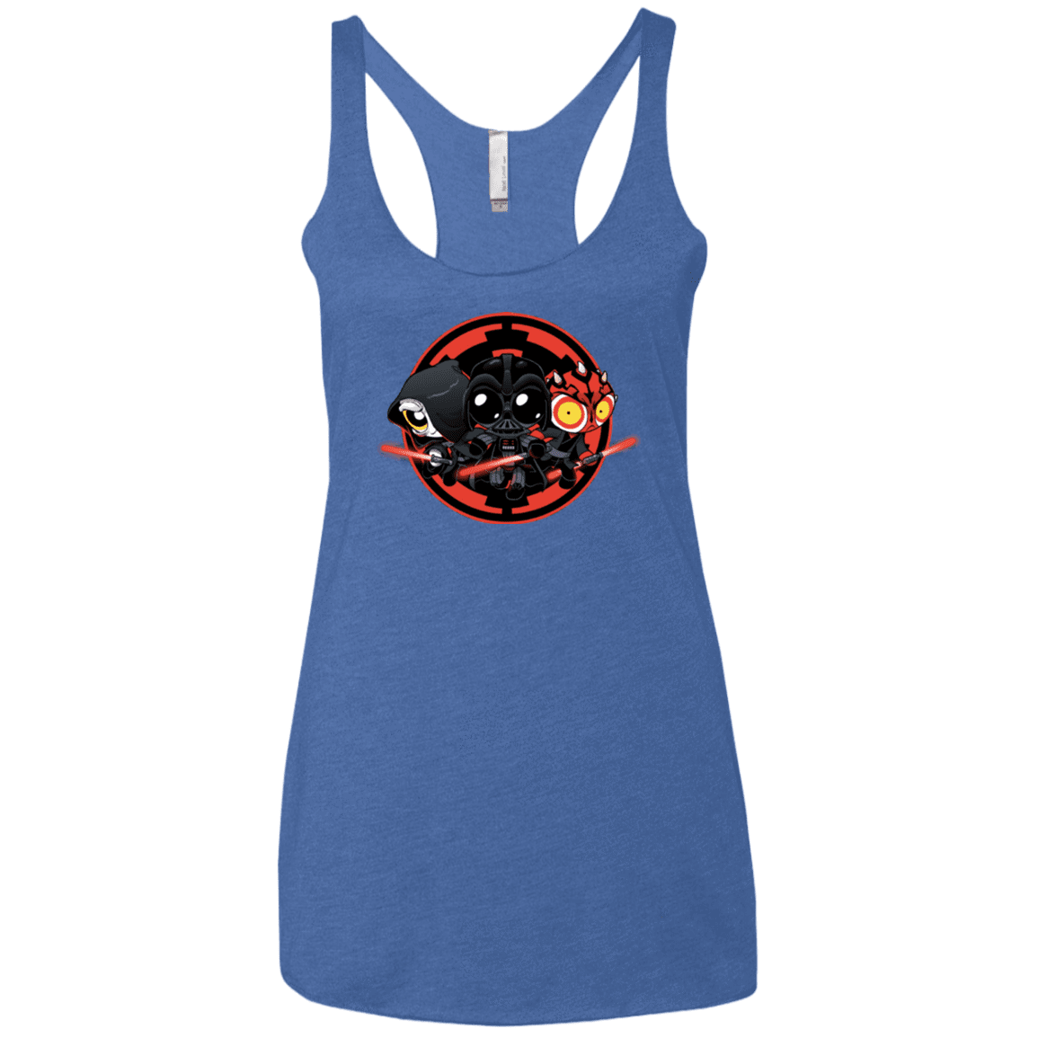 T-Shirts Vintage Royal / X-Small Darkside (1) Women's Triblend Racerback Tank