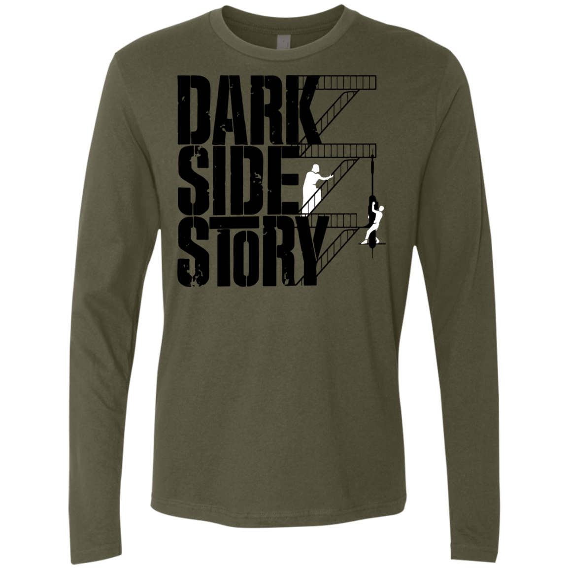 T-Shirts Military Green / Small DARKSIDE STORY Men's Premium Long Sleeve