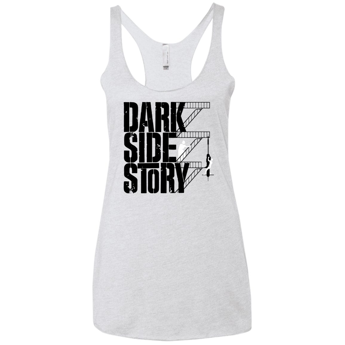 T-Shirts Heather White / X-Small DARKSIDE STORY Women's Triblend Racerback Tank