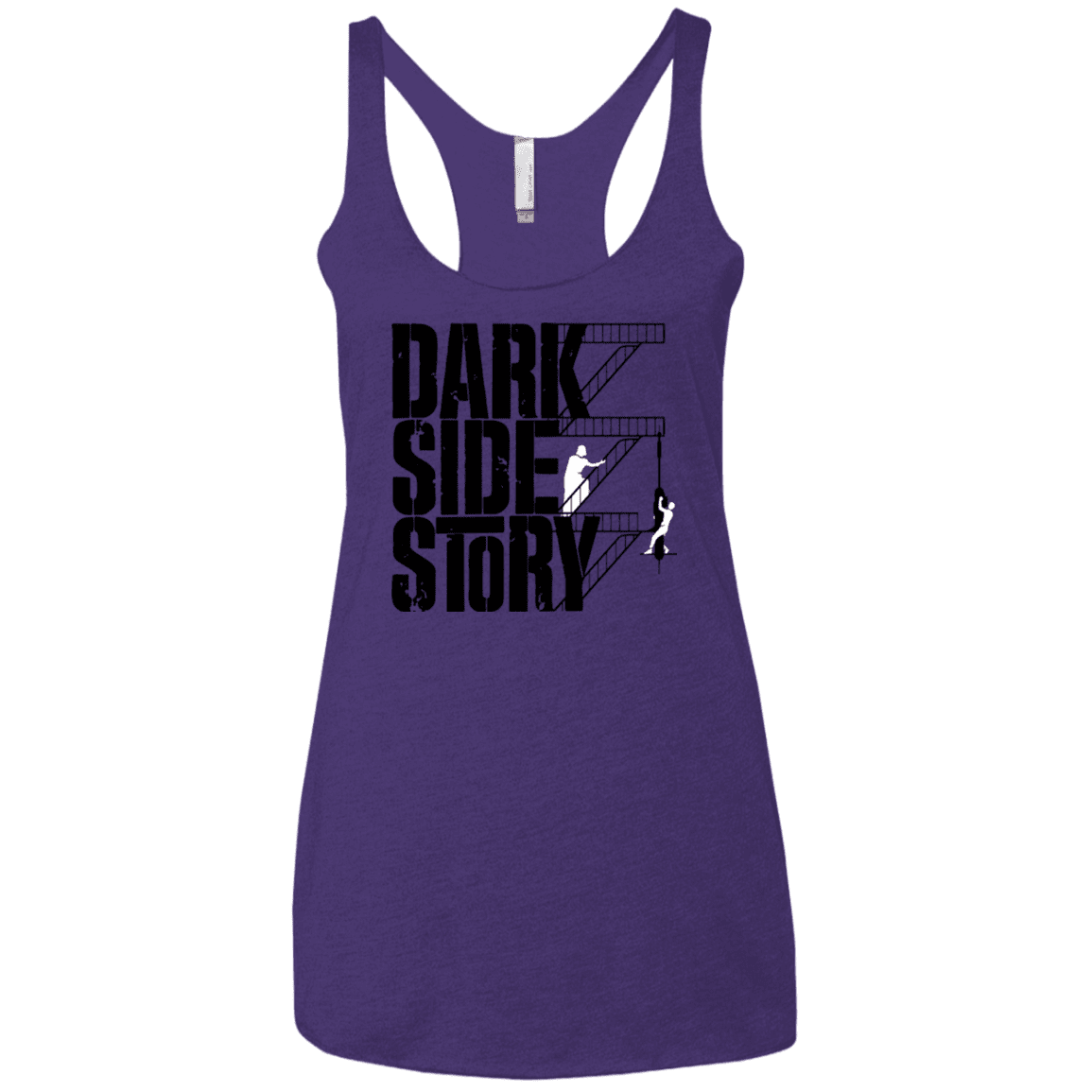 T-Shirts Purple / X-Small DARKSIDE STORY Women's Triblend Racerback Tank