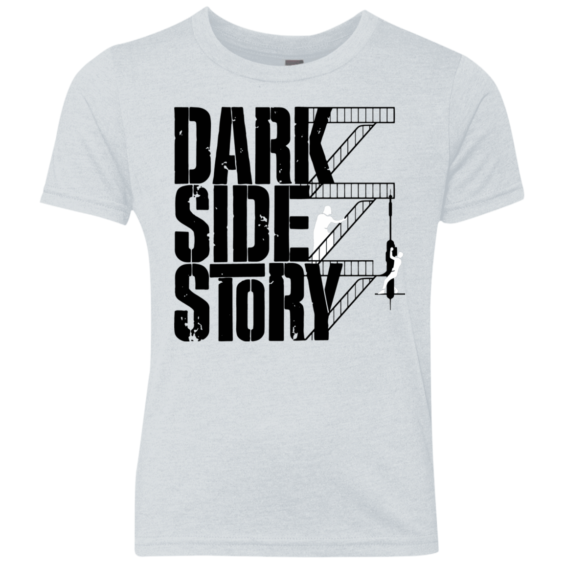 T-Shirts Heather White / YXS DARKSIDE STORY Youth Triblend T-Shirt