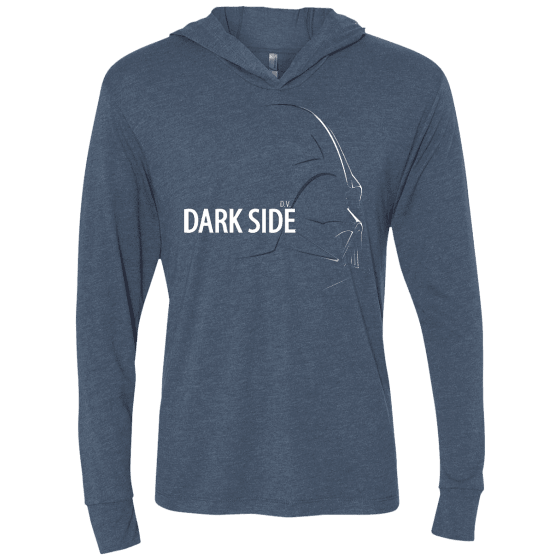 T-Shirts Indigo / X-Small DARKSIDE Triblend Long Sleeve Hoodie Tee