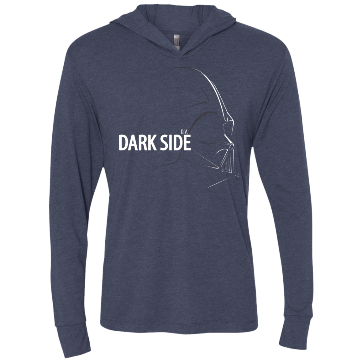 T-Shirts Vintage Navy / X-Small DARKSIDE Triblend Long Sleeve Hoodie Tee