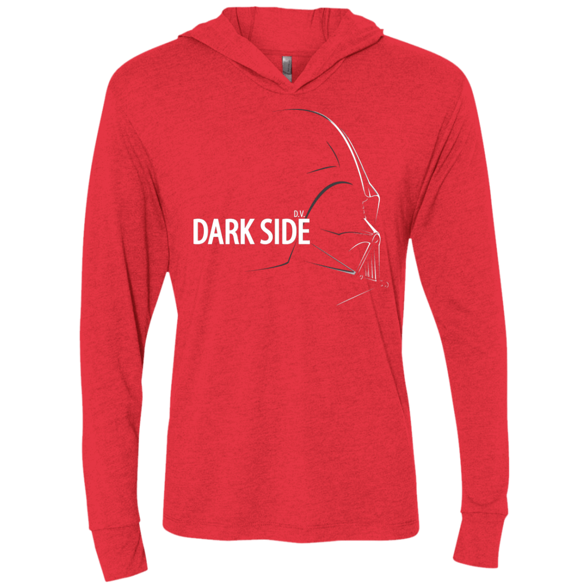 T-Shirts Vintage Red / X-Small DARKSIDE Triblend Long Sleeve Hoodie Tee