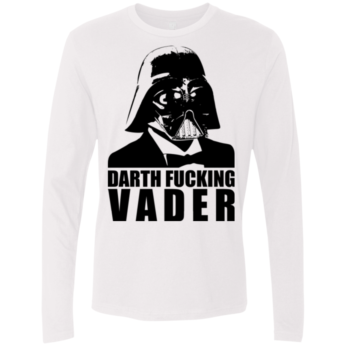T-Shirts White / Small Dart Fucking Vader Men's Premium Long Sleeve