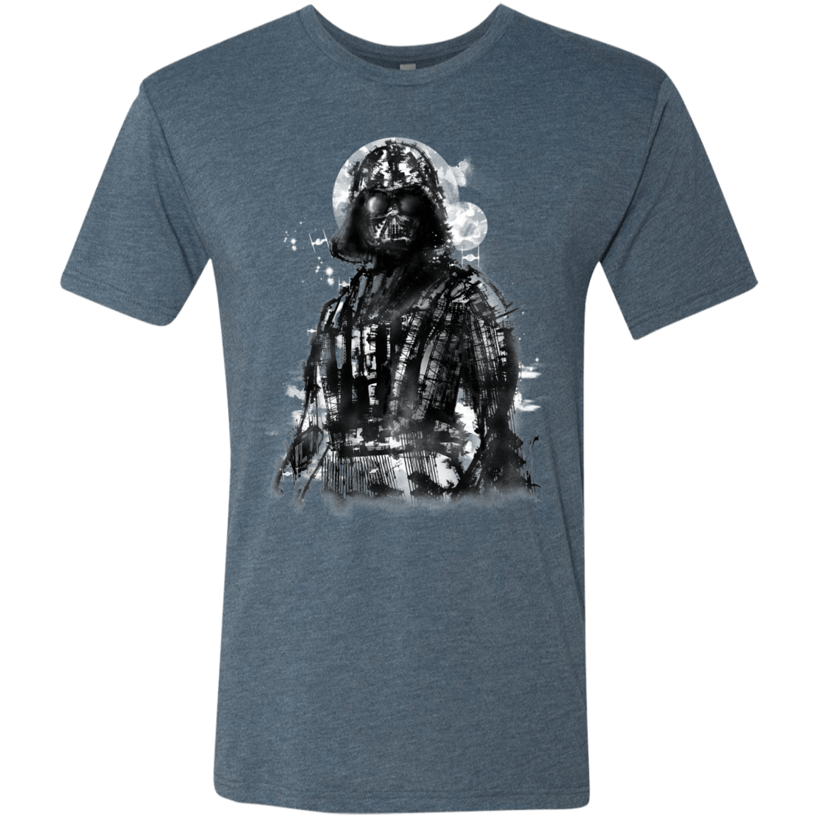 T-Shirts Indigo / S Darth Bot Men's Triblend T-Shirt