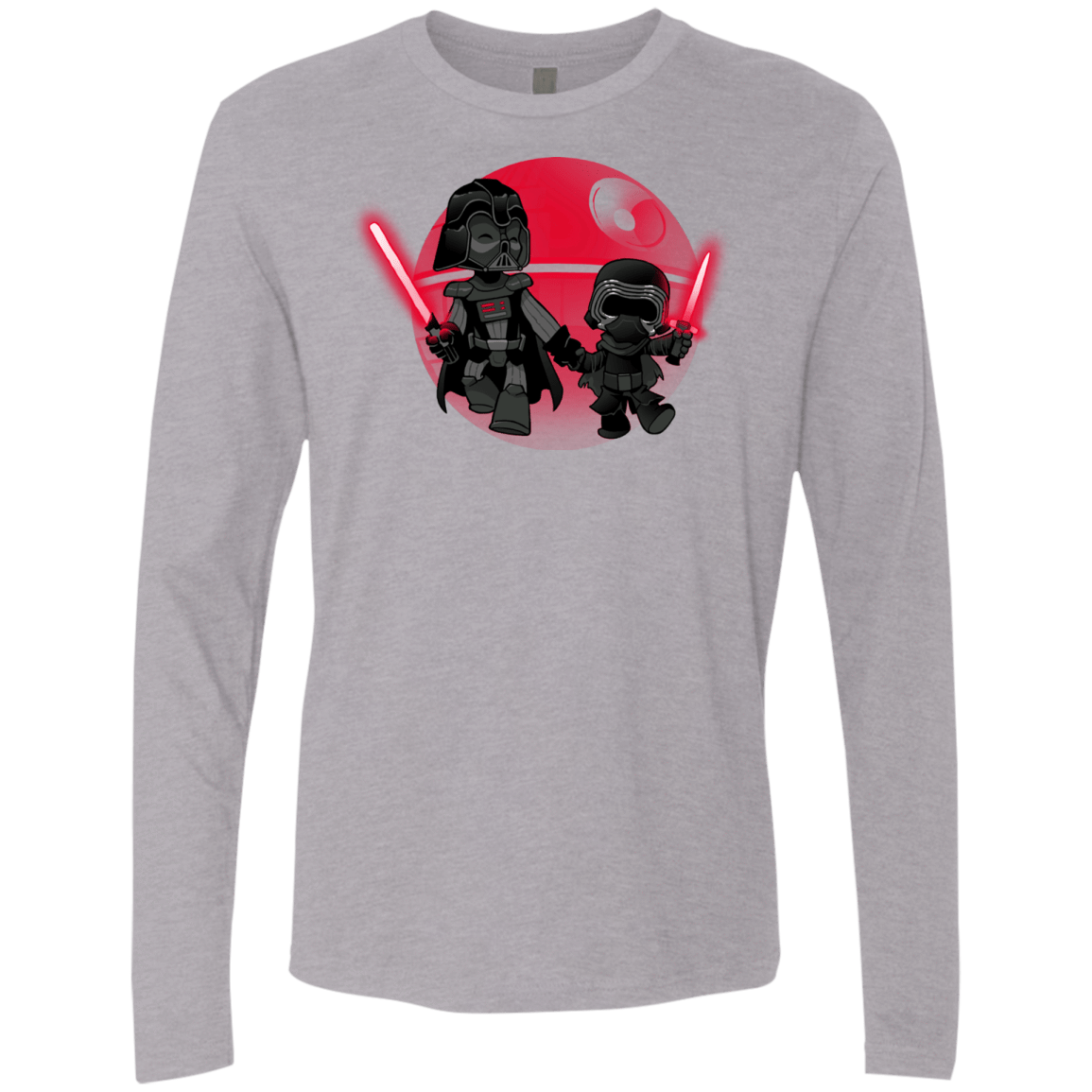T-Shirts Heather Grey / Small Darth Grandpa Men's Premium Long Sleeve