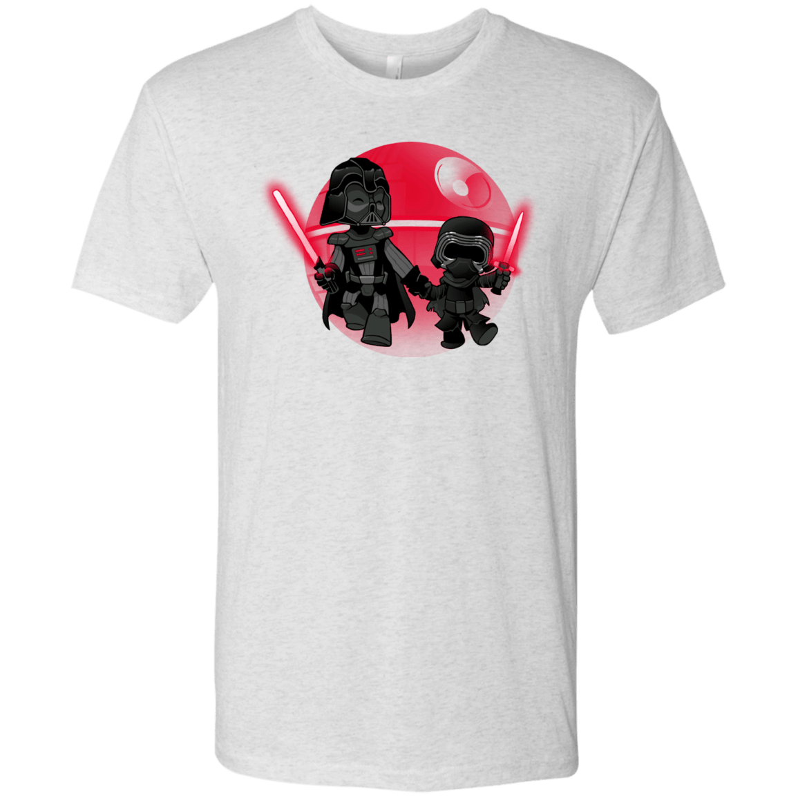 T-Shirts Heather White / Small Darth Grandpa Men's Triblend T-Shirt