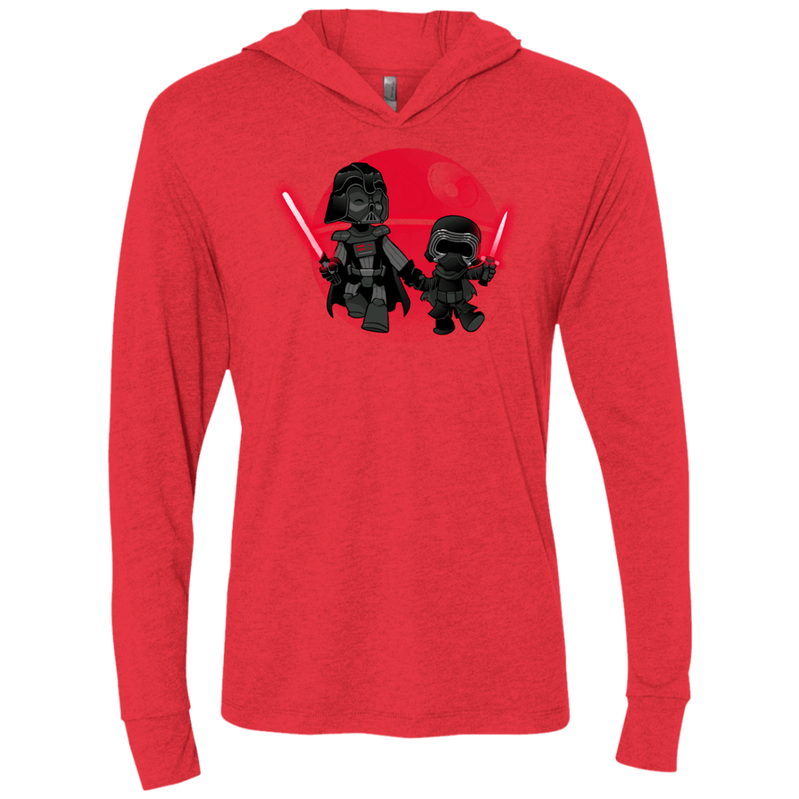 T-Shirts Vintage Red / X-Small Darth Grandpa Triblend Long Sleeve Hoodie Tee