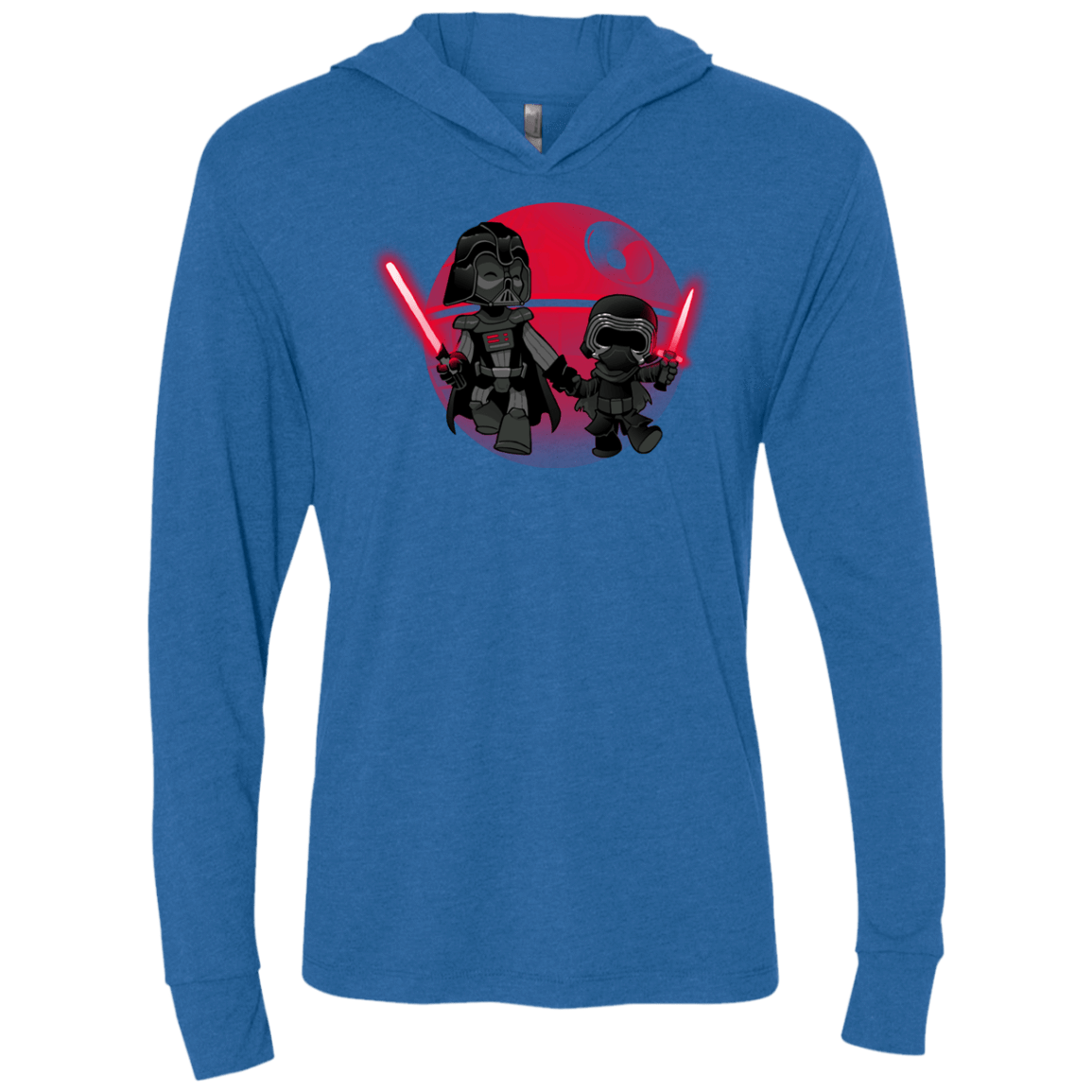 T-Shirts Vintage Royal / X-Small Darth Grandpa Triblend Long Sleeve Hoodie Tee