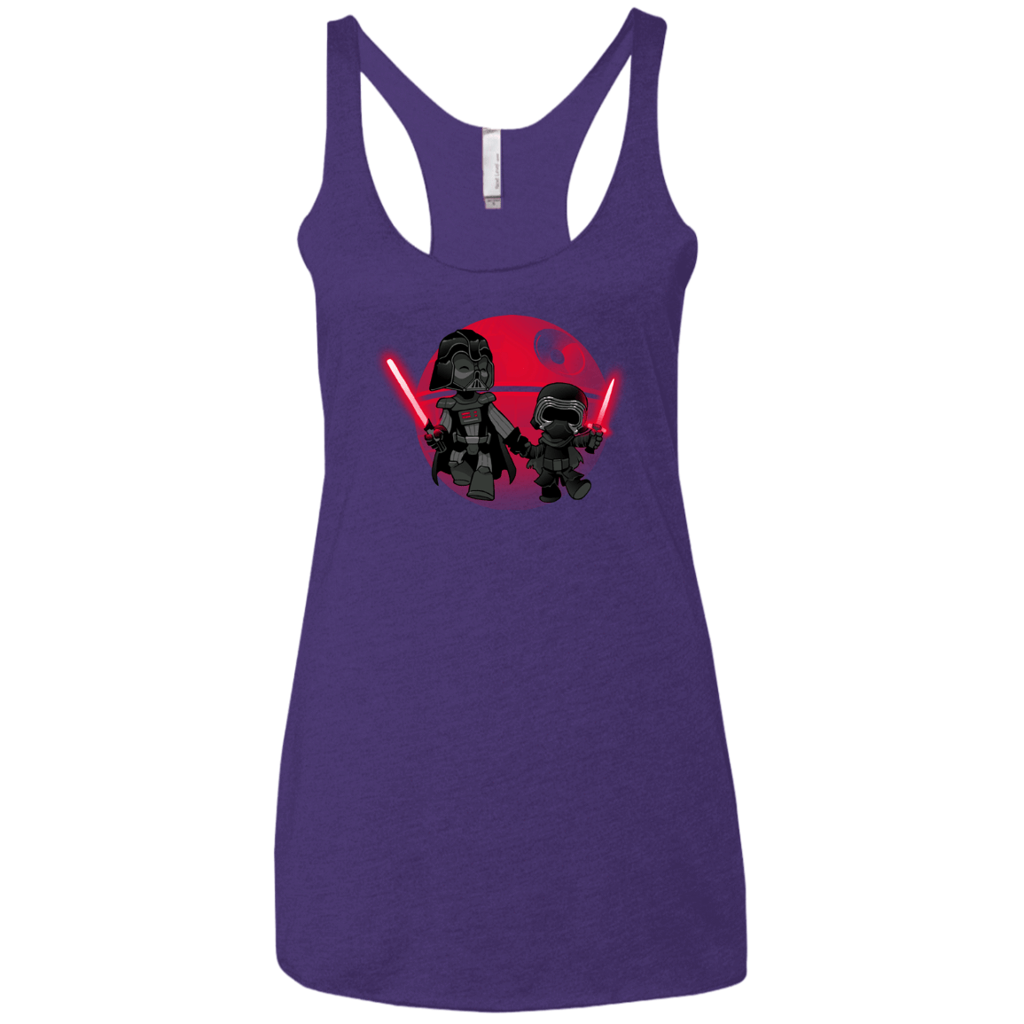 T-Shirts Purple / X-Small Darth Grandpa Women's Triblend Racerback Tank
