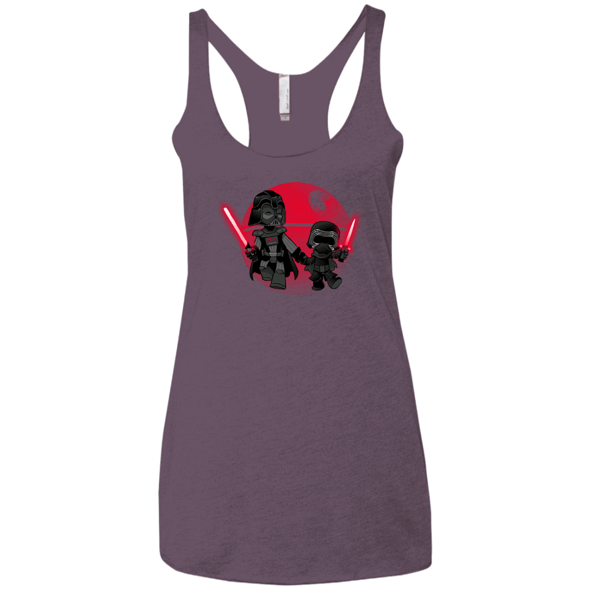 T-Shirts Vintage Purple / X-Small Darth Grandpa Women's Triblend Racerback Tank