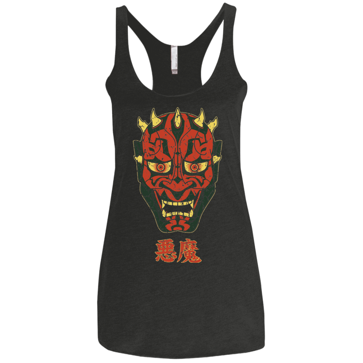 T-Shirts Vintage Black / X-Small Darth Hannya Women's Triblend Racerback Tank