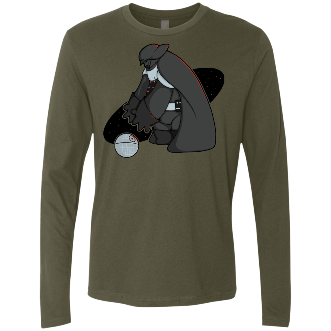 T-Shirts Military Green / Small Darth Hero Sith Men's Premium Long Sleeve