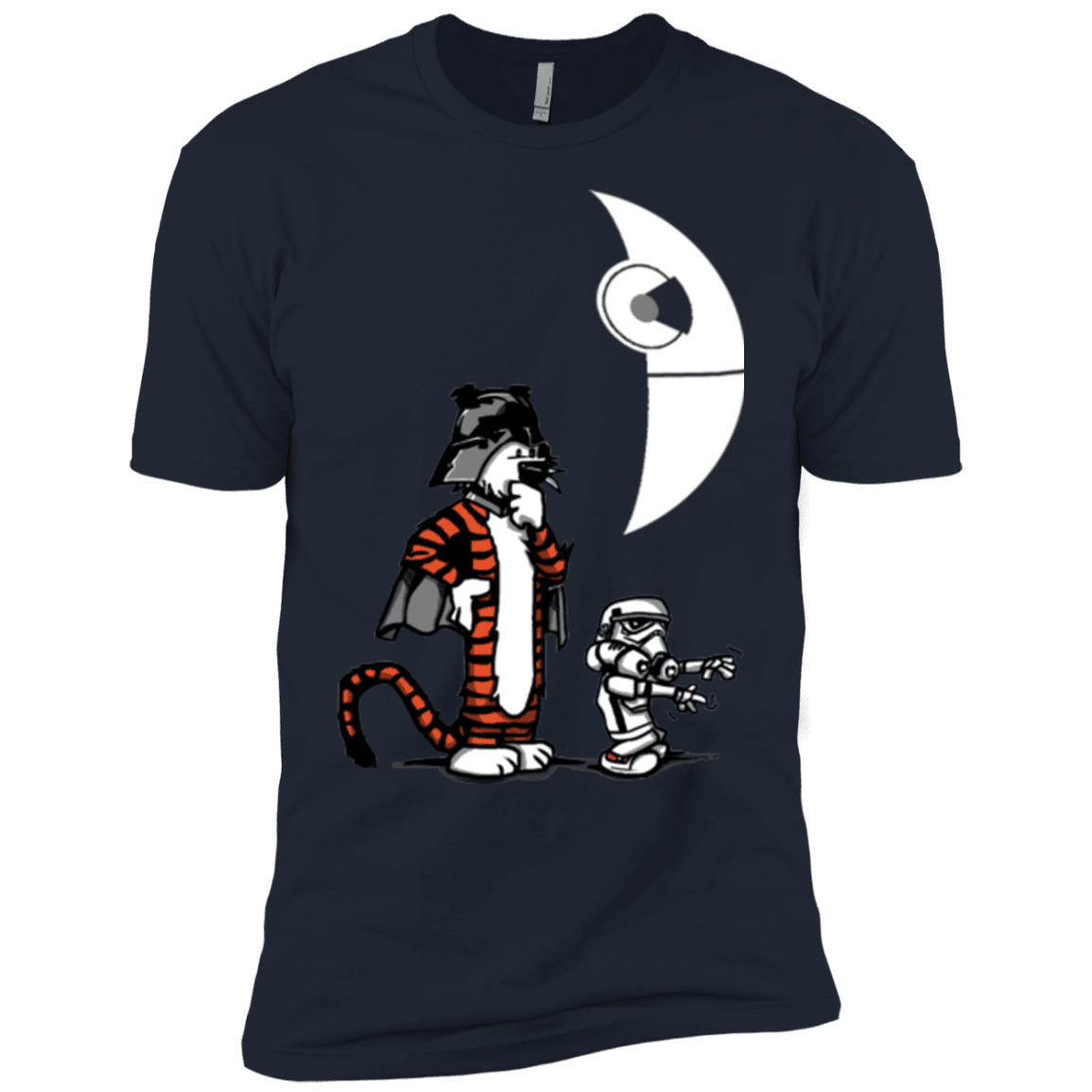T-Shirts Midnight Navy / YXS Darth Hobbes & Calvin Trooper Boys Premium T-Shirt