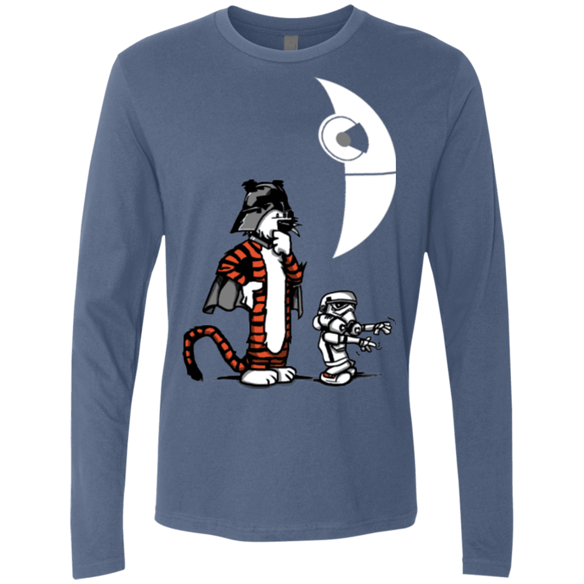 T-Shirts Indigo / Small Darth Hobbes & Calvin Trooper Men's Premium Long Sleeve