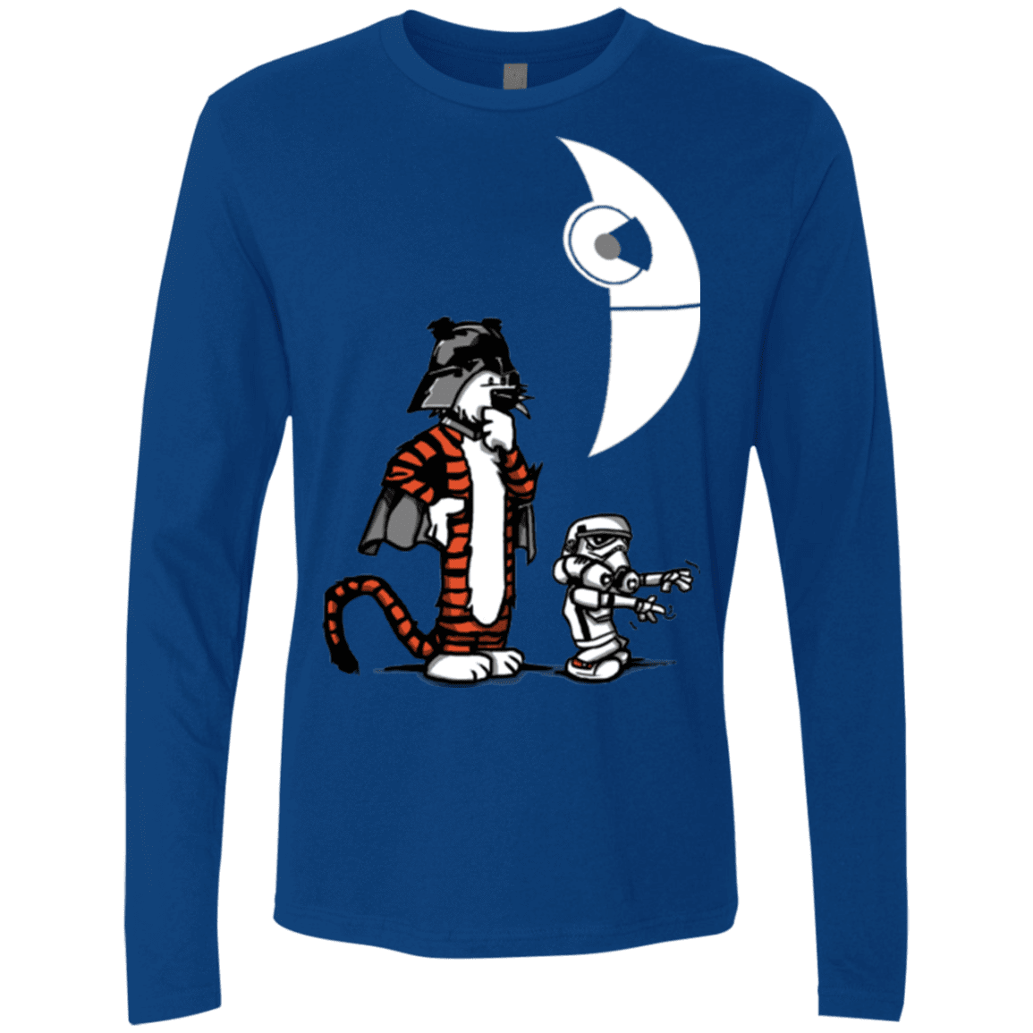 T-Shirts Royal / Small Darth Hobbes & Calvin Trooper Men's Premium Long Sleeve