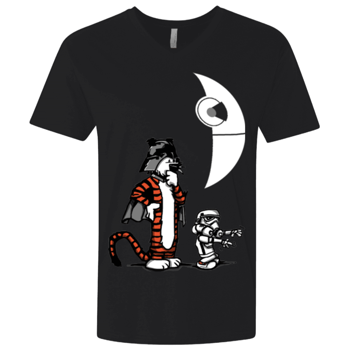 T-Shirts Black / X-Small Darth Hobbes & Calvin Trooper Men's Premium V-Neck