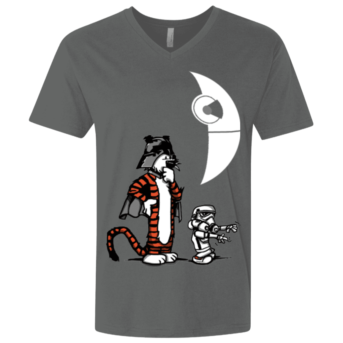 T-Shirts Heavy Metal / X-Small Darth Hobbes & Calvin Trooper Men's Premium V-Neck
