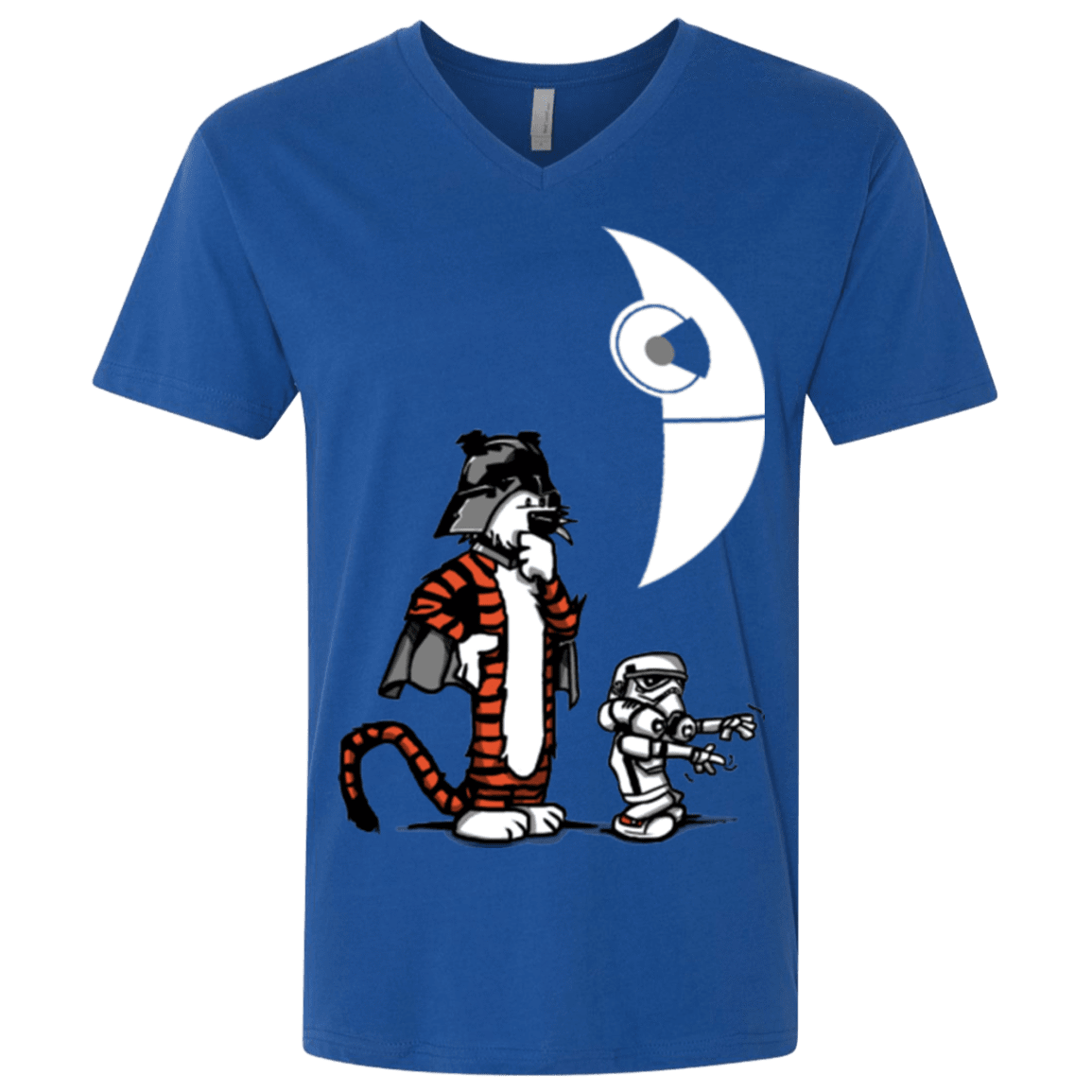 T-Shirts Royal / X-Small Darth Hobbes & Calvin Trooper Men's Premium V-Neck