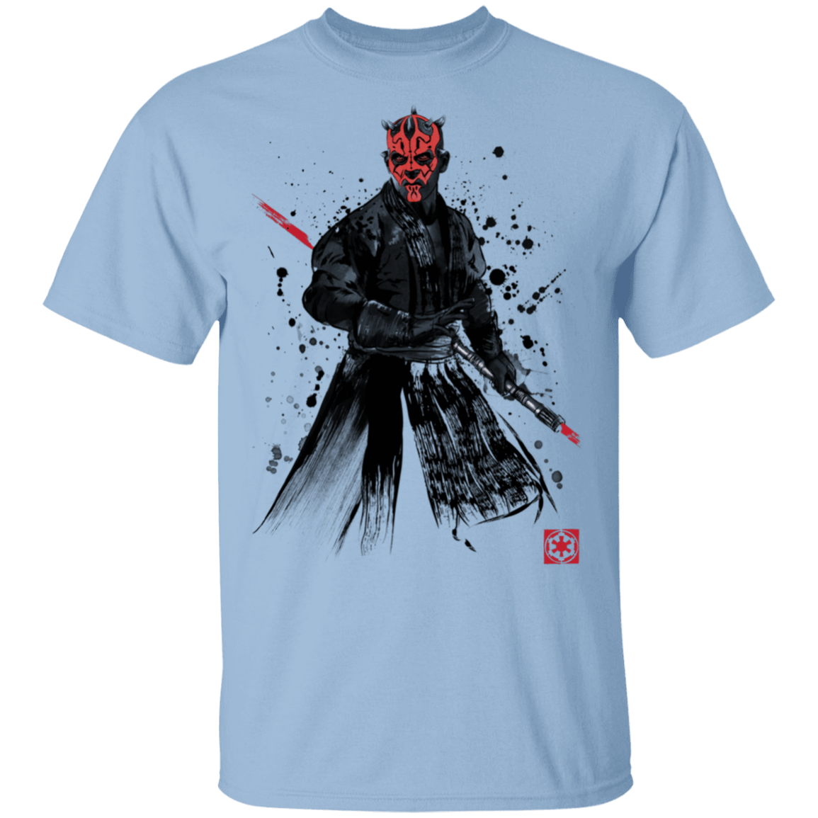 T-Shirts Light Blue / S Darth Lord Sumi-E T-Shirt