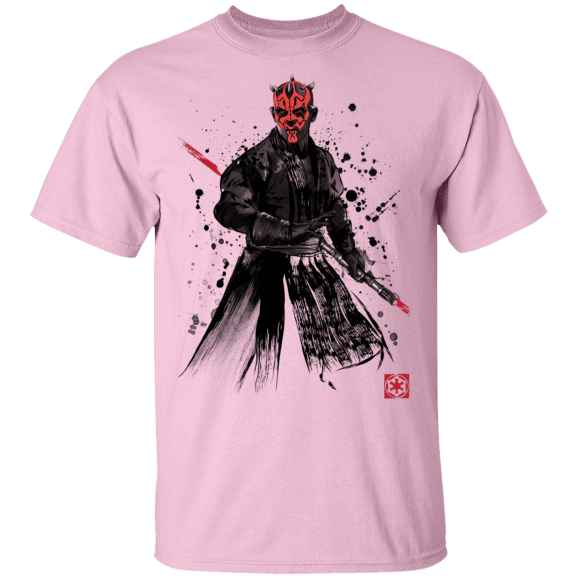 T-Shirts Light Pink / S Darth Lord Sumi-E T-Shirt