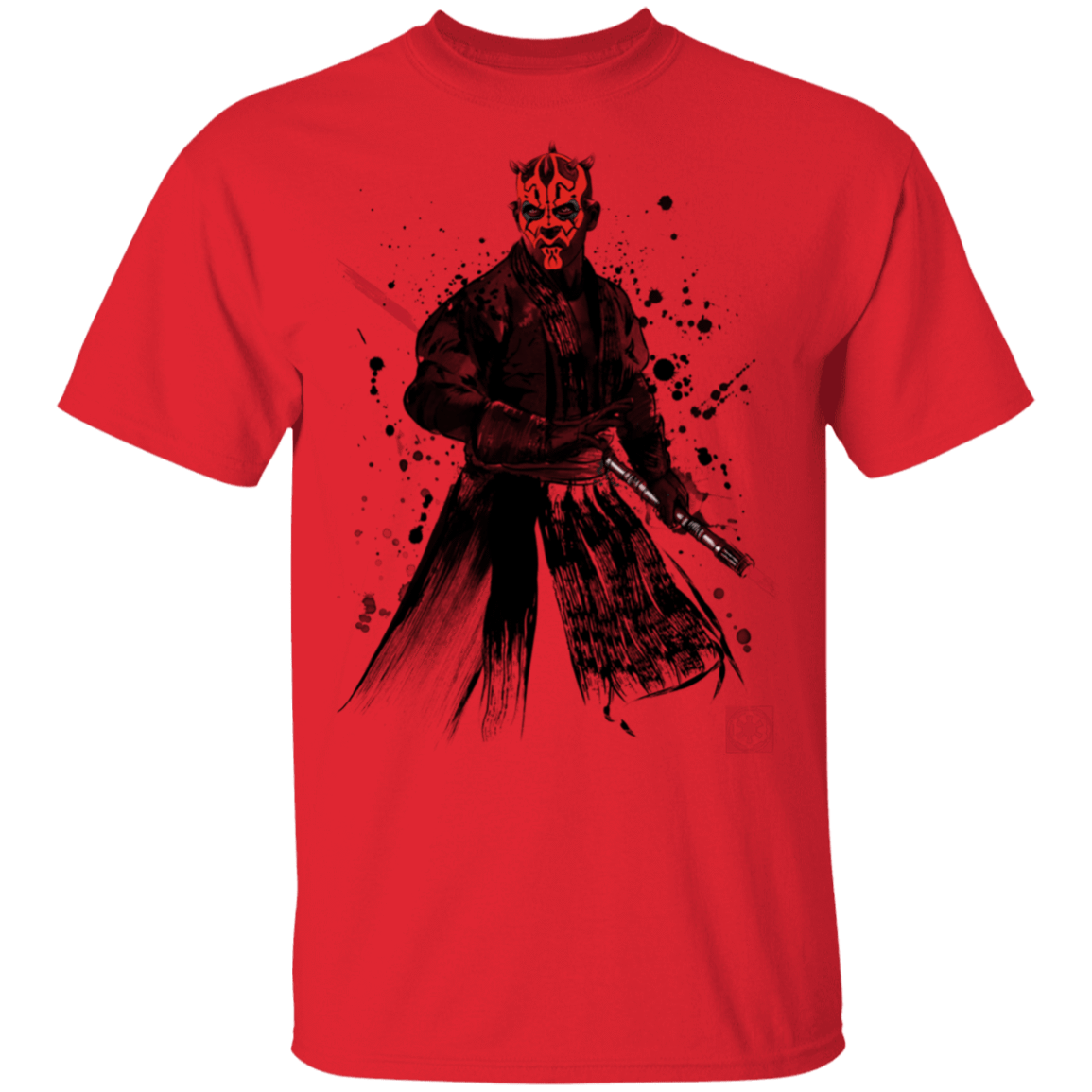 T-Shirts Red / S Darth Lord Sumi-E T-Shirt