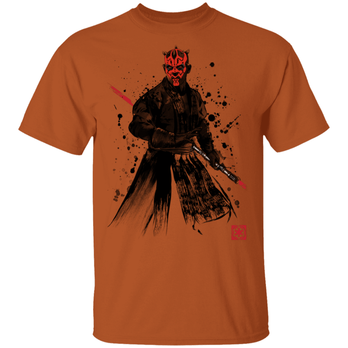 T-Shirts Texas Orange / S Darth Lord Sumi-E T-Shirt