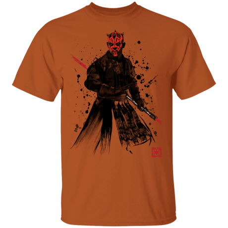 T-Shirts Texas Orange / S Darth Lord Sumi-E T-Shirt