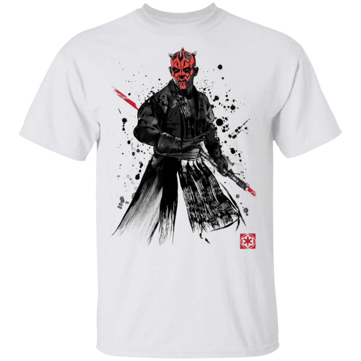 T-Shirts White / S Darth Lord Sumi-E T-Shirt