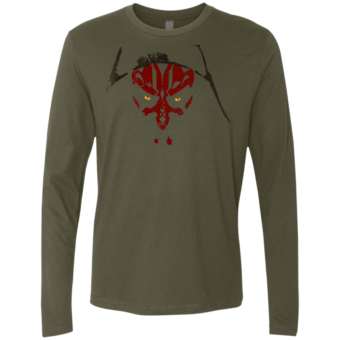 T-Shirts Military Green / S Darth M Men's Premium Long Sleeve