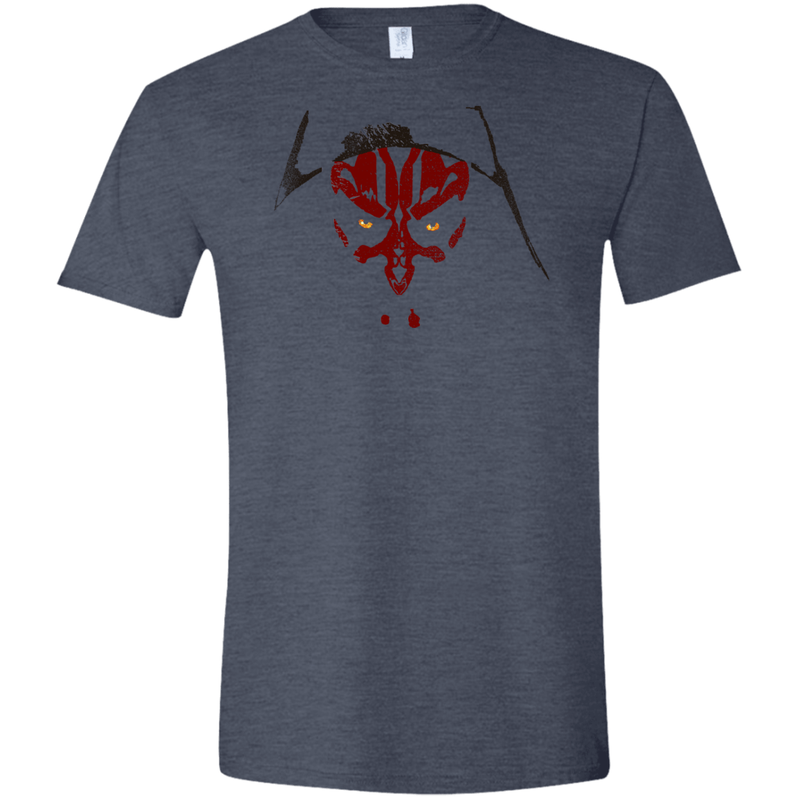 T-Shirts Heather Navy / S Darth M Men's Semi-Fitted Softstyle