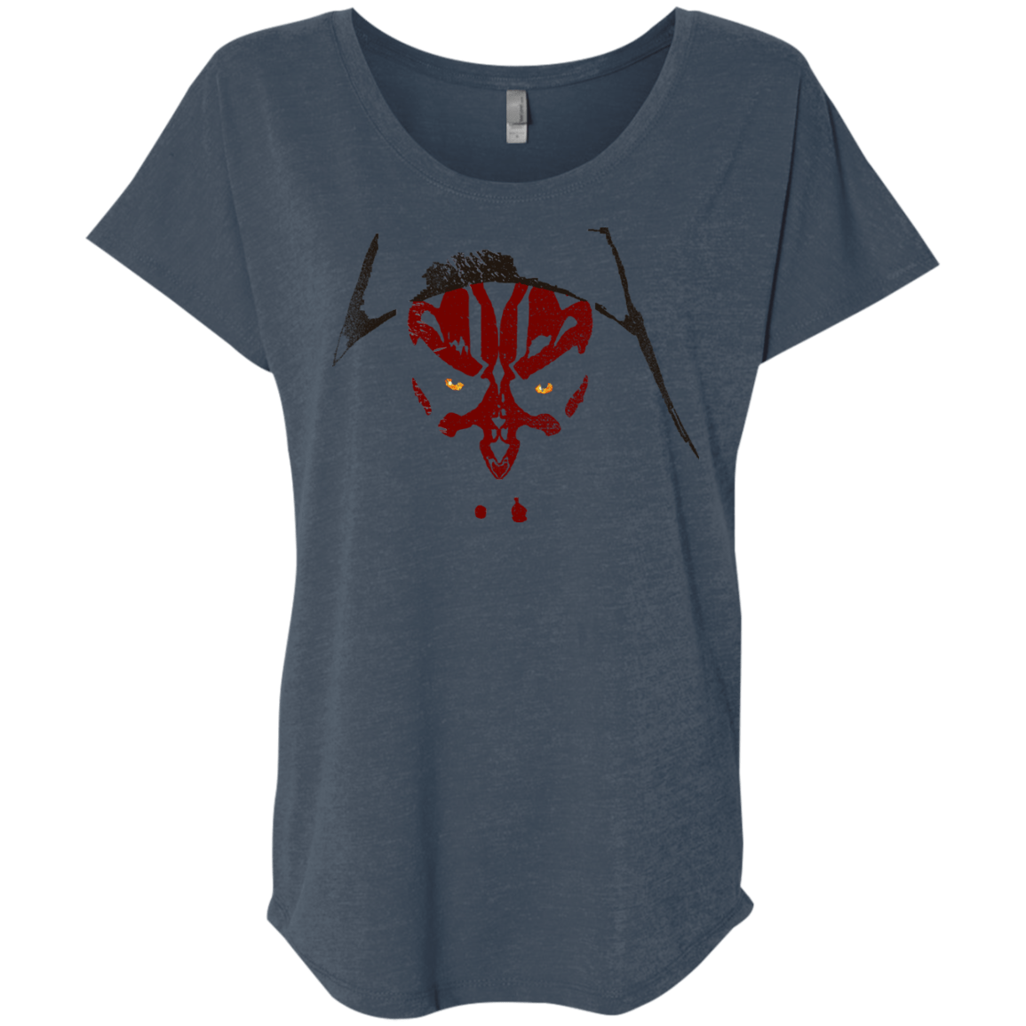 T-Shirts Indigo / X-Small Darth M Triblend Dolman Sleeve
