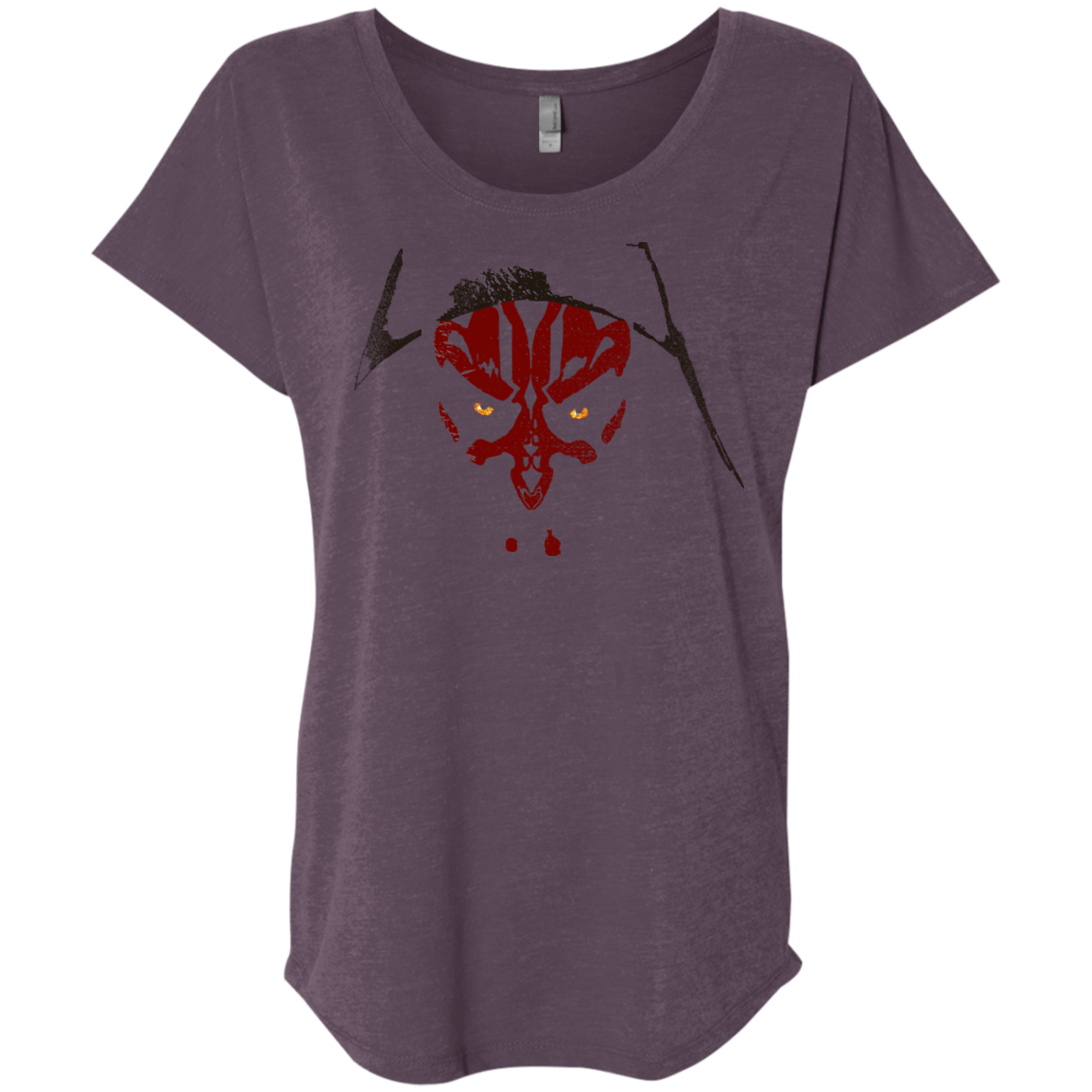 T-Shirts Vintage Purple / X-Small Darth M Triblend Dolman Sleeve