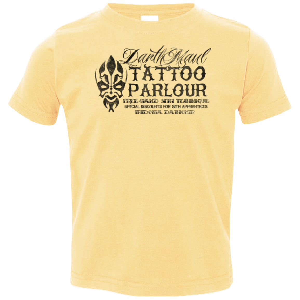 T-Shirts Butter / 2T Darth Maul Tattoo Parlour Toddler Premium T-Shirt