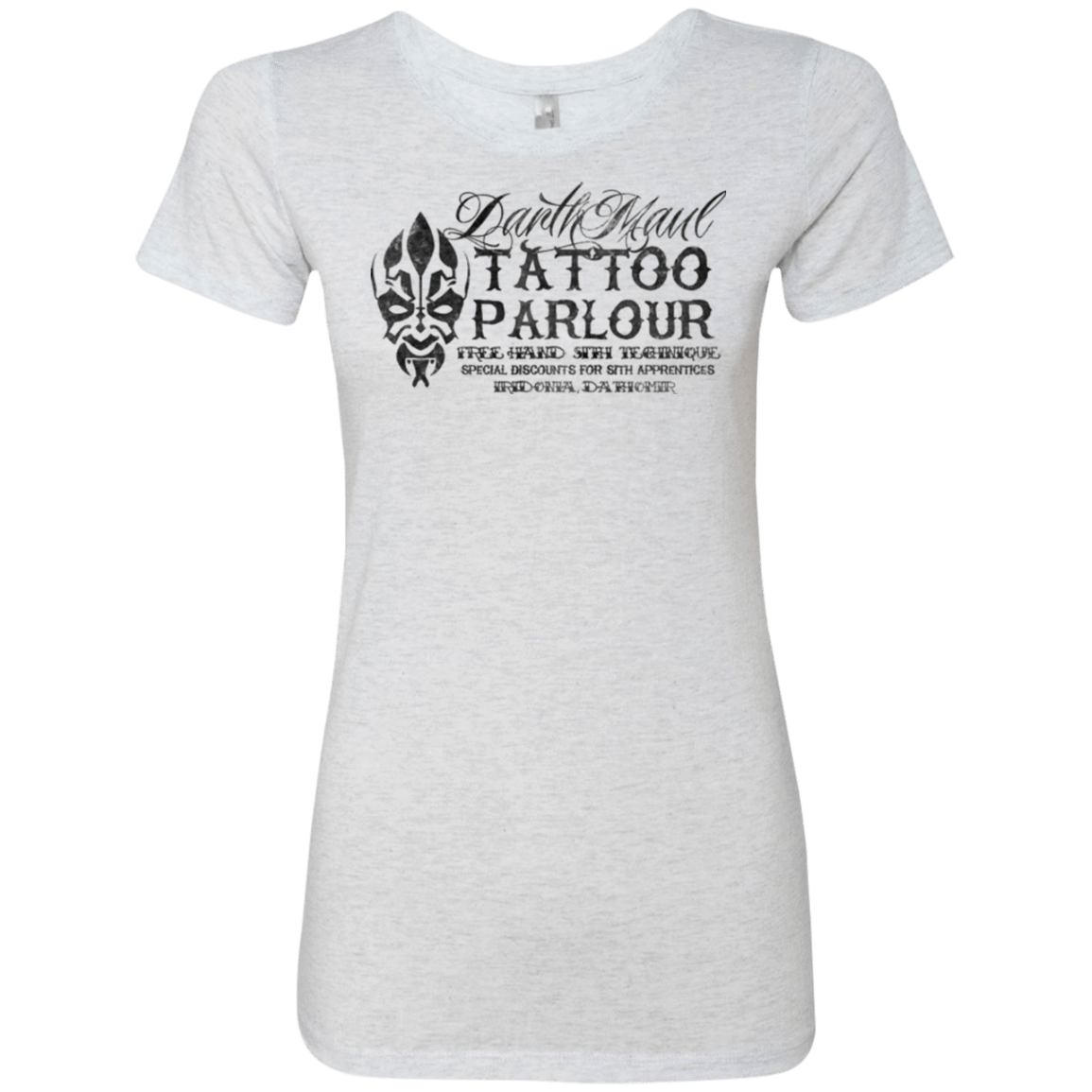 T-Shirts Heather White / Small Darth Maul Tattoo Parlour Women's Triblend T-Shirt