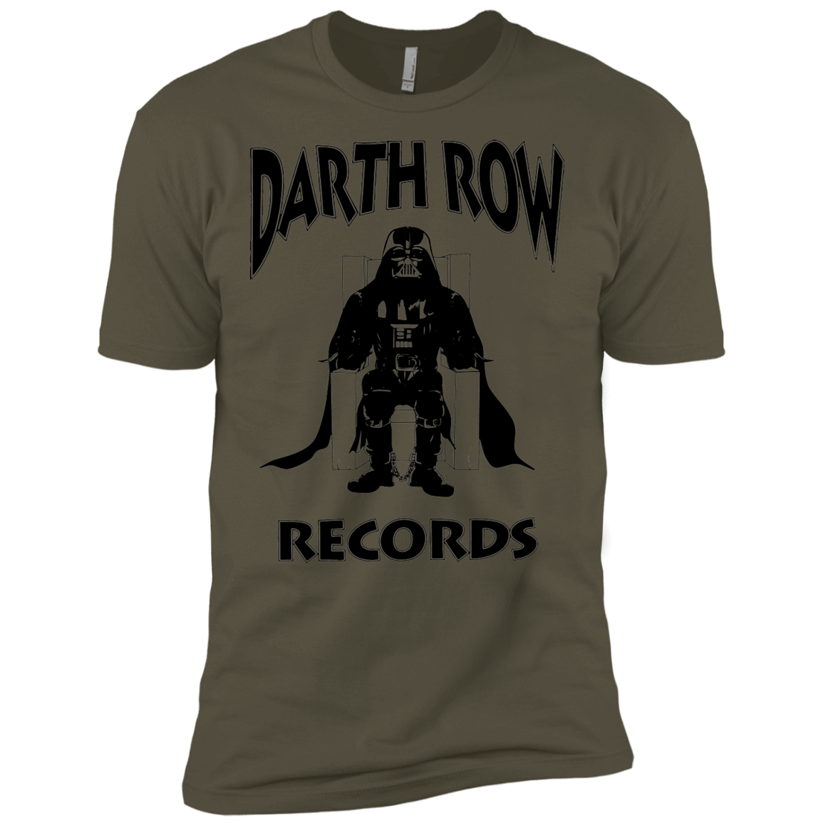 T-Shirts Military Green / X-Small Darth Row Records Men's Premium T-Shirt