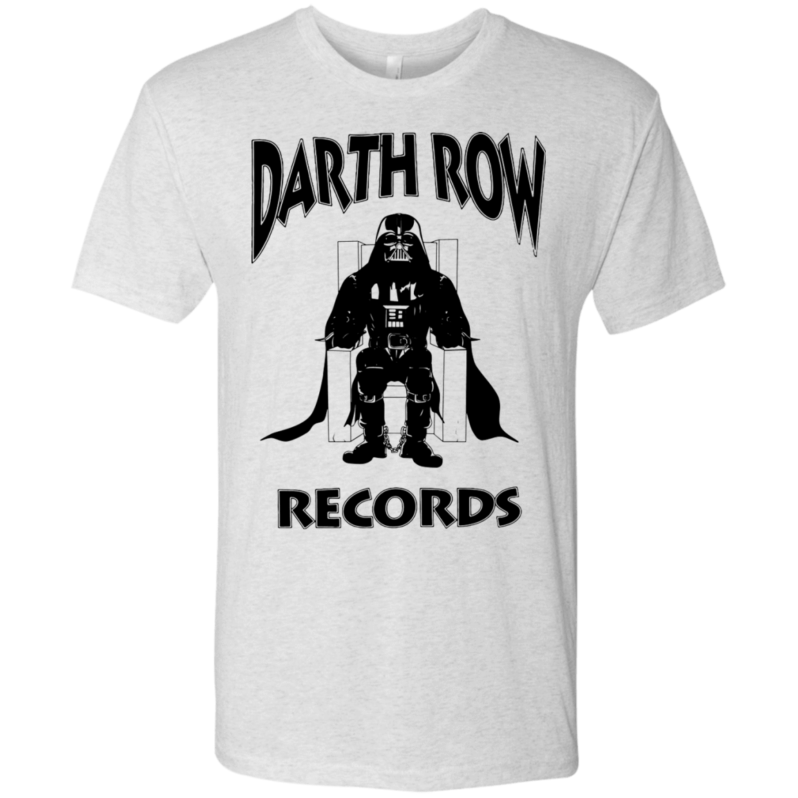 T-Shirts Heather White / Small Darth Row Records Men's Triblend T-Shirt