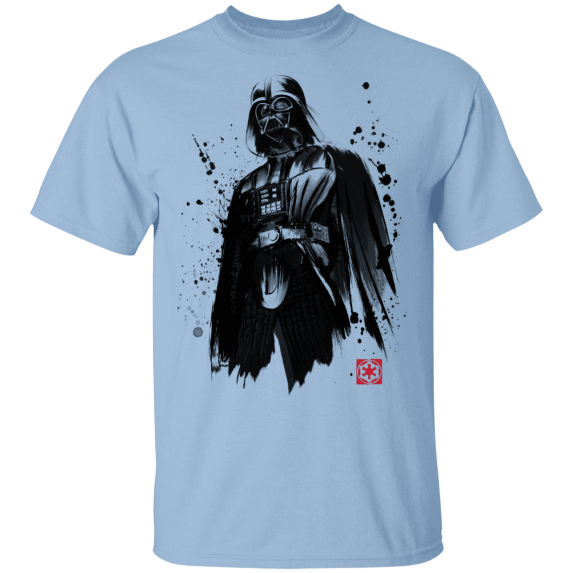 T-Shirts Light Blue / S Darth Sumi-E T-Shirt