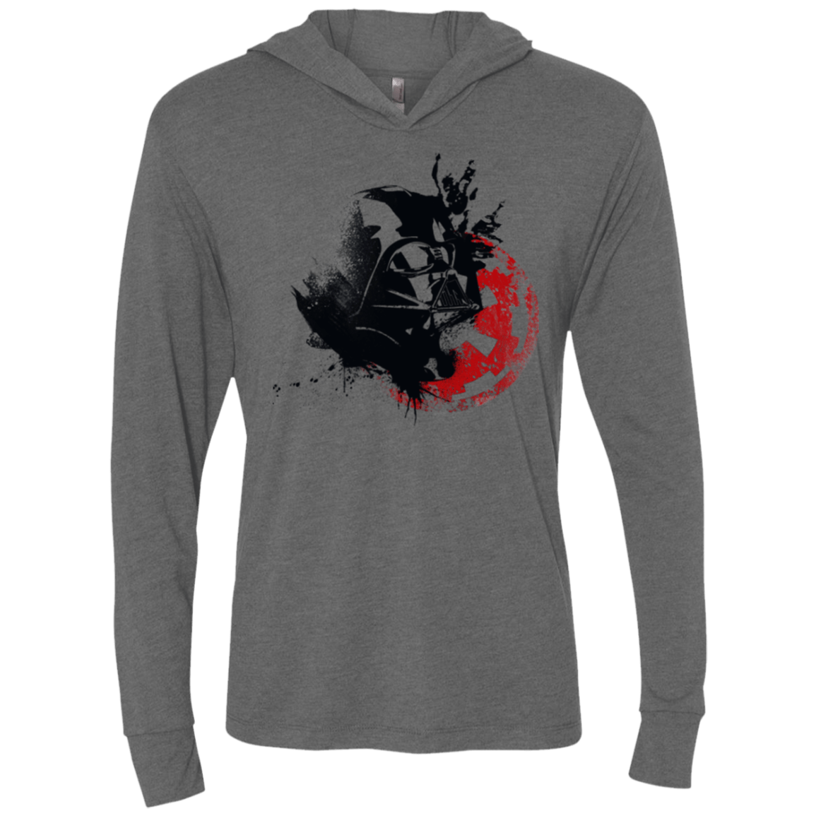 T-Shirts Premium Heather / X-Small Darth V Triblend Long Sleeve Hoodie Tee