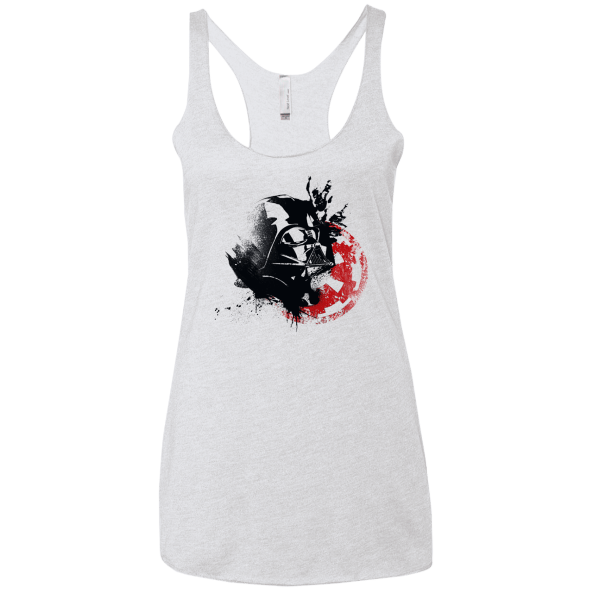 T-Shirts Heather White / X-Small Darth V Women's Triblend Racerback Tank