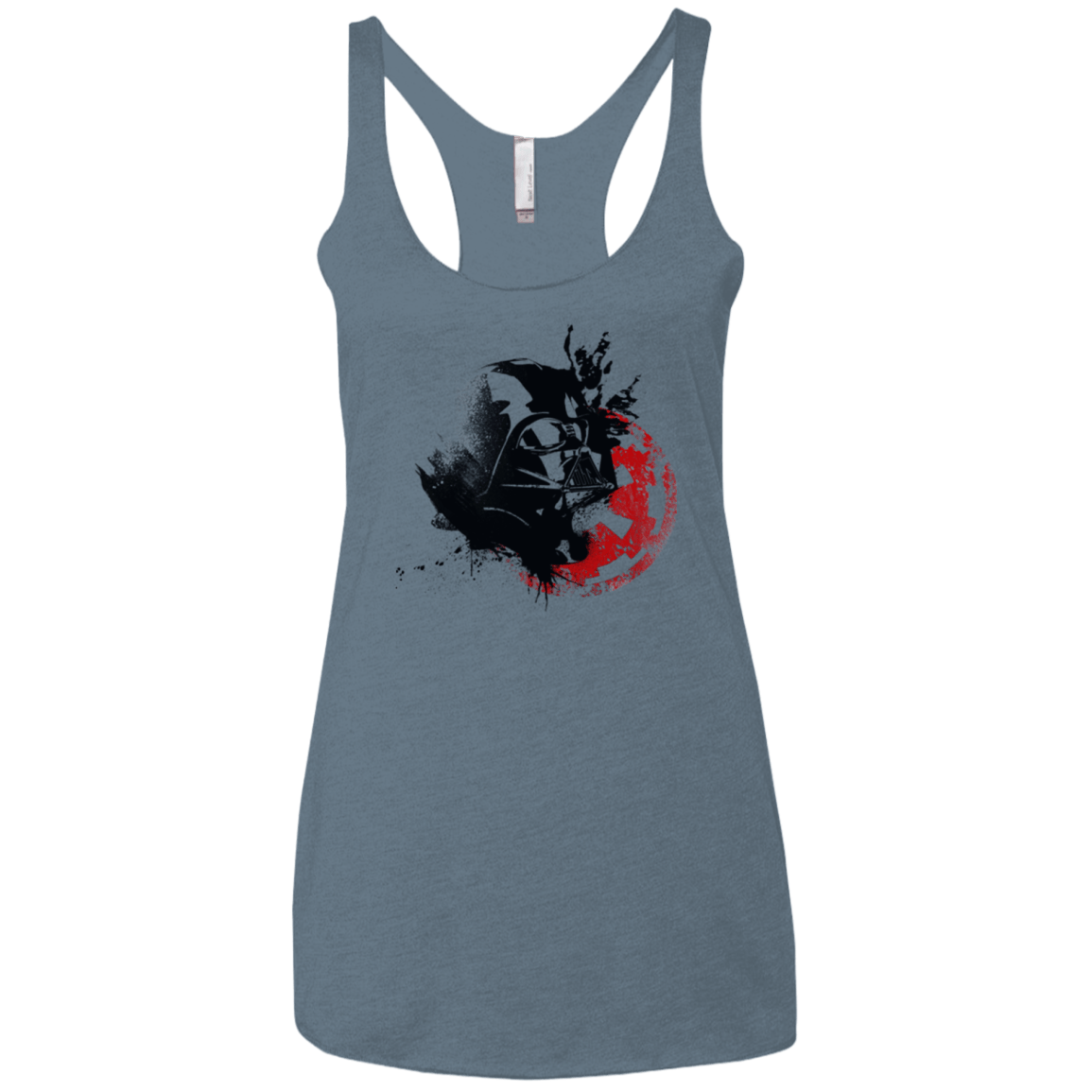 T-Shirts Indigo / X-Small Darth V Women's Triblend Racerback Tank