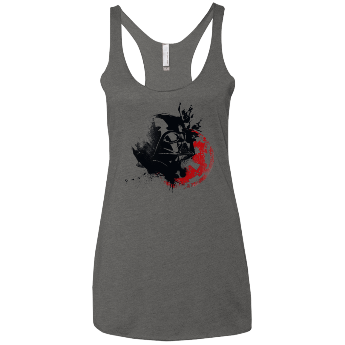T-Shirts Premium Heather / X-Small Darth V Women's Triblend Racerback Tank